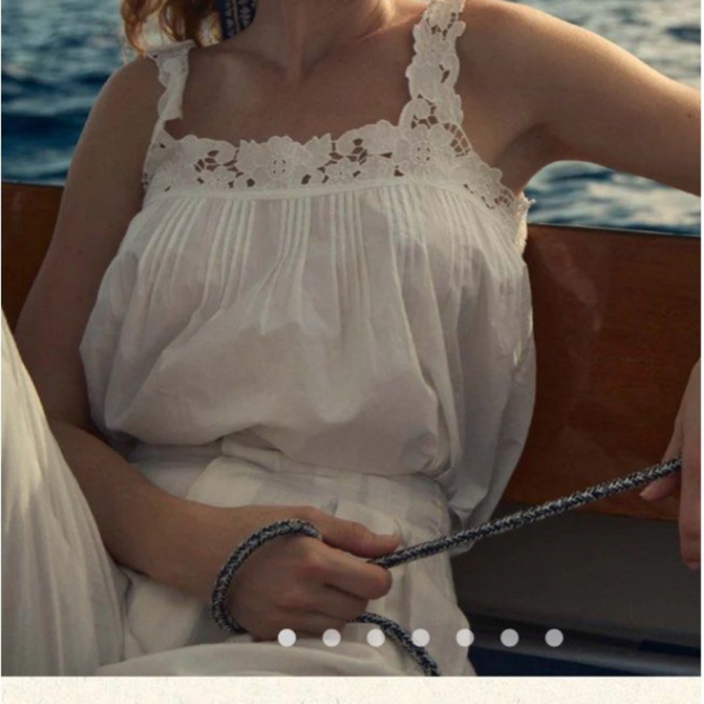 Doen Madison Top Size XS in Salt White